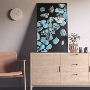 Entryway Turquoise Background Textures Modern Poster Preview