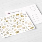 Postcard Citrine Background Textures Modern Poster Preview