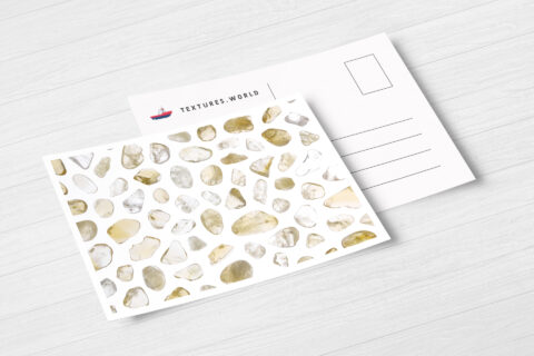 Postcard Citrine Background Textures Modern Poster Preview