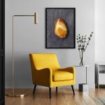 Living Room Yellow Agate Background Textures Modern Poster Preview