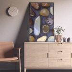 Entryway Yellow Agate Background Textures Modern Poster Preview