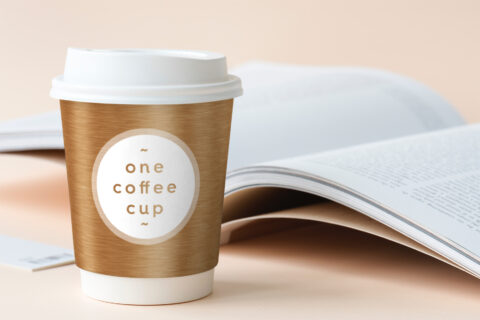 Coffee Cup Design Bronze Background Textures Preview