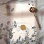 Decorative Paper Background Textures Wax Seal Invitation Card Preview