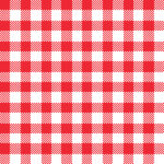Gingham Pattern. Seamless red white traditional check pattern. Good for tablecloths, oilcloths, towels, picnic blankets, gift paper.