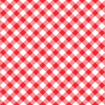 Gingham Pattern. Seamless diagonal red white colorful checkered pattern. Good for plaid, tablecloths, clothes, dresses, paper, bed linen.