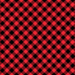 Gingham Pattern. Seamless red black two-color diagonal check pattern. Good for shirts, blouses, dresses.