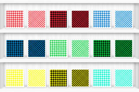 100 Gingham Check Patterns Preview