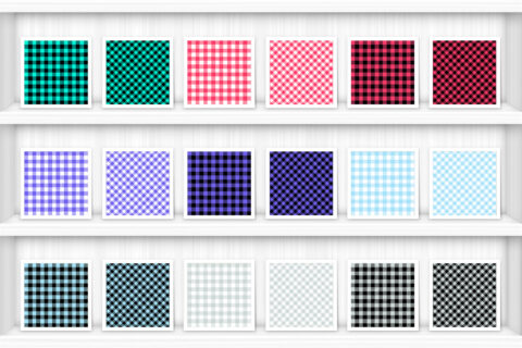 100 Gingham Check Patterns Preview