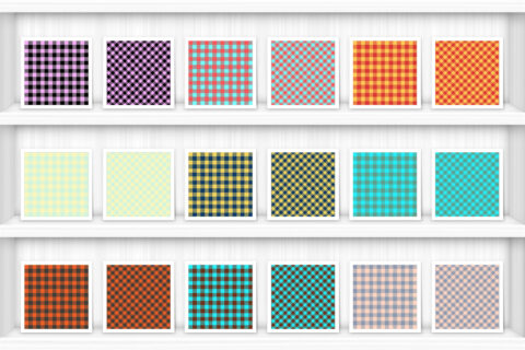 100 Gingham Check Patterns Preview