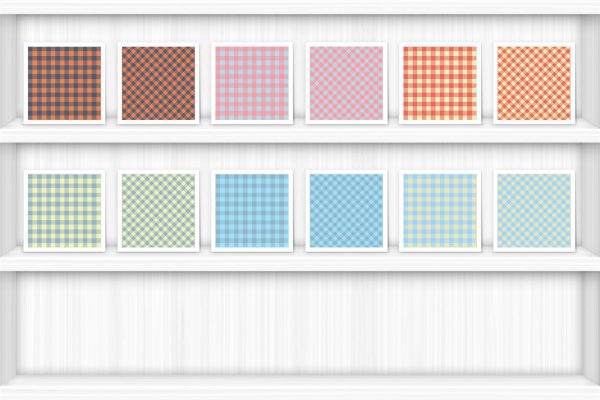 100 Gingham Check Patterns Preview
