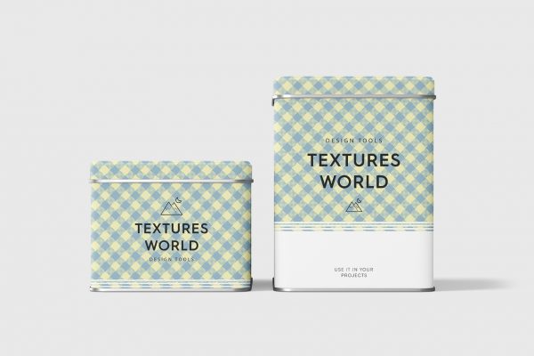 100 Gingham Check Patterns Tin Boxes Preview