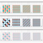 30 French Checkered Patterns Samples on Shelves Preview 1 of 10