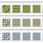 30 French Checkered Patterns Samples on Shelves Preview 3 of 10