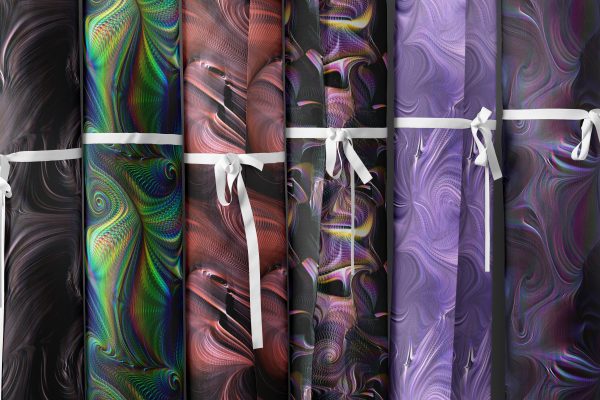 25 Mystic Twirls Background Textures Textile Fabric Rolls
