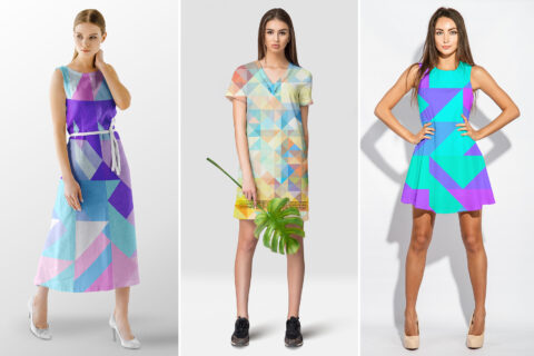 80 Color Triangles Geometry Background Textures Dresses Textile Fabric Preview