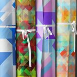 80 Color Triangles Geometry Background Textures Textile Fabric Rolls Preview