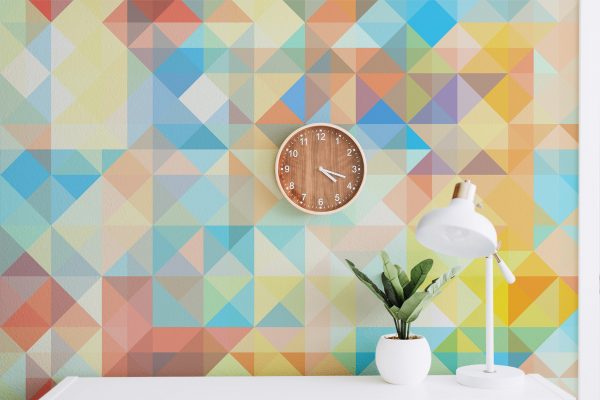 80 Color Triangles Geometry Background Textures Room Wallpapers Preview