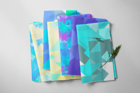 80 Color Triangles Geometry Background Textures Towels Textile Fabric Preview