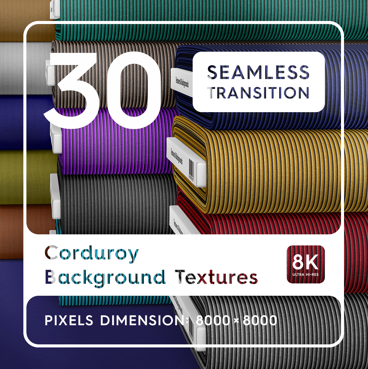 30 Corduroy Background Textures Cover Preview