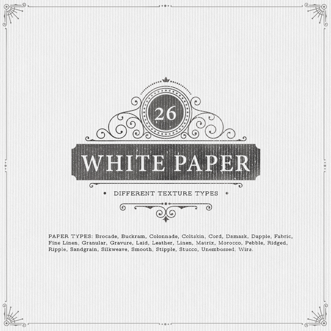 26 White Paper Background Textures Cover Preview