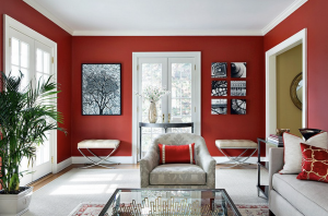 Home Interior with Shades of Red 2