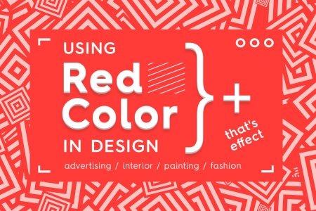 Using red color in design
