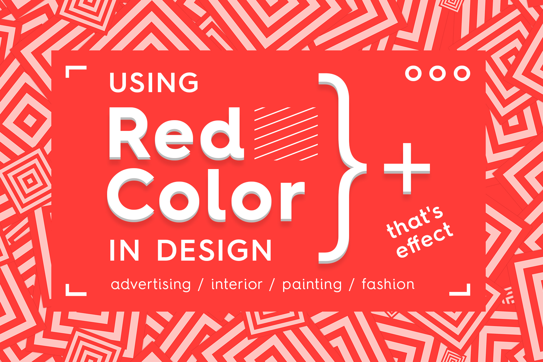 Using red color in design
