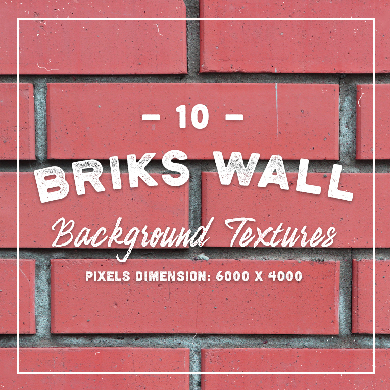 10 Bricks Wall Background Textures