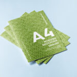 A4 Brochure with Bamboo Textures