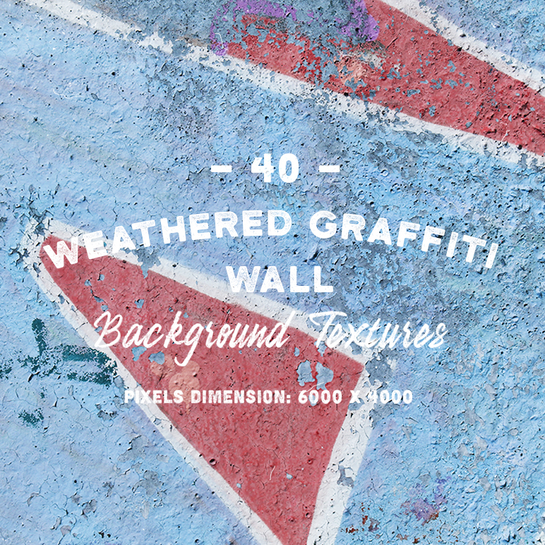 40 Weathered Graffiti Wall Background Textures Cover