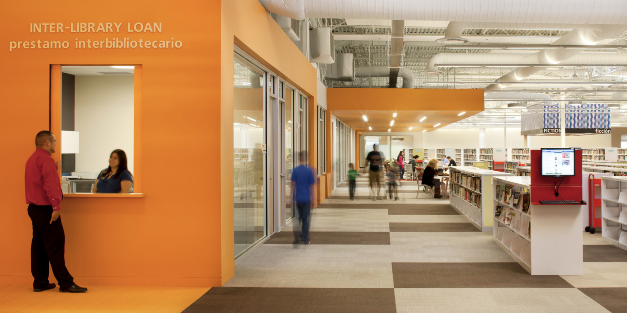 Orange Textures In Public Interior Design. Pic 3.