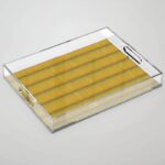 Bamboo Texture Acrylic Tray