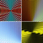 100 Fresnel Lens Spectrum Backgrounds Square Cover. Pic. 15.