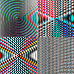 100 Fresnel Lens Spectrum Backgrounds Square Cover. Pic. 22.