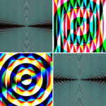 100 Fresnel Lens Spectrum Backgrounds Square Cover. Pic. 23.