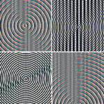 100 Fresnel Lens Spectrum Backgrounds Square Cover. Pic. 3.