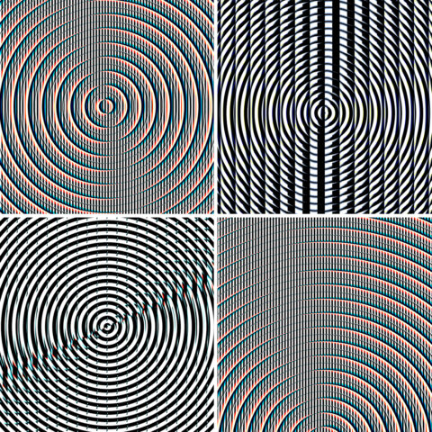 100 Fresnel Lens Spectrum Backgrounds Square Cover. Pic. 3.