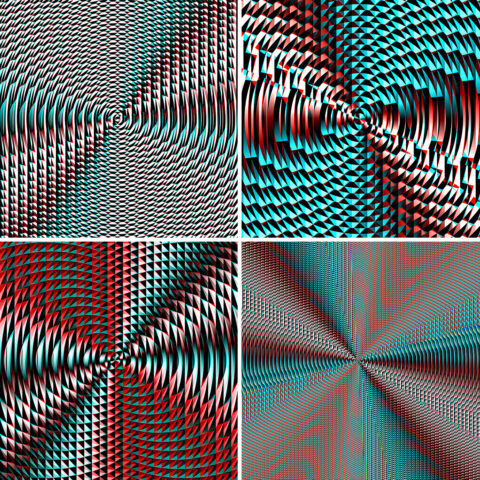 100 Fresnel Lens Spectrum Backgrounds Square Cover. Pic. 6.