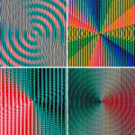 100 Fresnel Lens Spectrum Backgrounds Square Cover. Pic. 8.