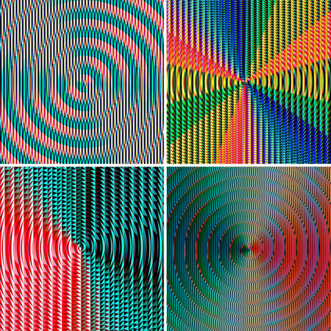 100 Fresnel Lens Spectrum Backgrounds Square Cover. Pic. 8.