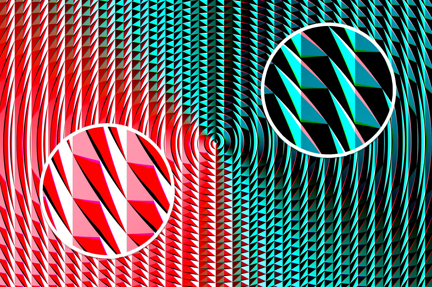 Fresnel Lens Spectrum Backgrounds 100% Zoom Preview.