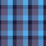 Blue lilac woolen cotton wear textile background. Seamless flannel texture. Fustian clothes fabric surface pattern. Checkered material backdrop.