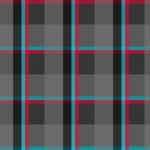 Red blue grey seamless flannel texture. Fustian clothes fabric surface pattern. Checkered material backdrop. Woolen cotton wear textile background.