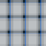 Grey blue checkered material backdrop. Woolen cotton wear textile background. Seamless flannel texture. Fustian clothes fabric surface pattern.