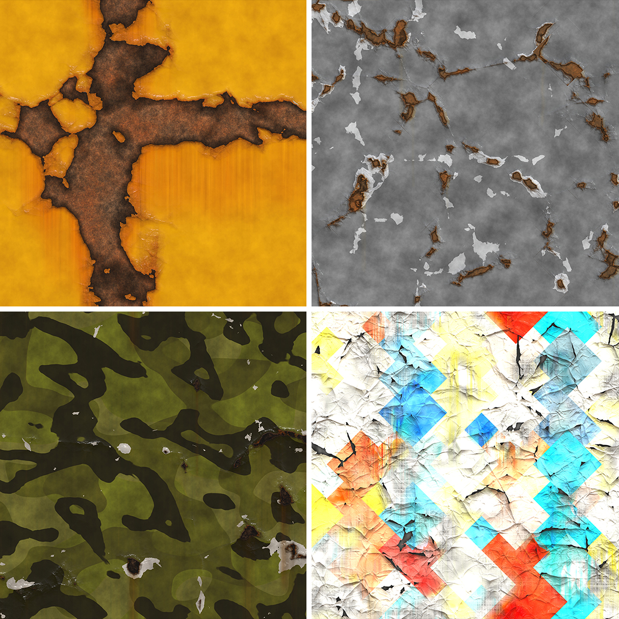 15 Rusty Paint Background Textures Square Samples Preview – 1