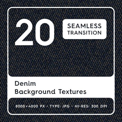 20 Denim Background Textures Square Cover
