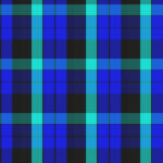Blue turquoise seamless flannel texture. Fustian clothes fabric surface pattern. Checkered material backdrop. Woolen cotton wear textile background.
