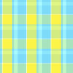 Blue yellow seamless flannel texture. Fustian clothes fabric surface pattern. Checkered material backdrop. Woolen cotton wear textile background.