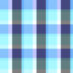 Lilac blue checkered material backdrop. Woolen cotton wear textile background. Seamless flannel texture. Fustian clothes fabric surface pattern.