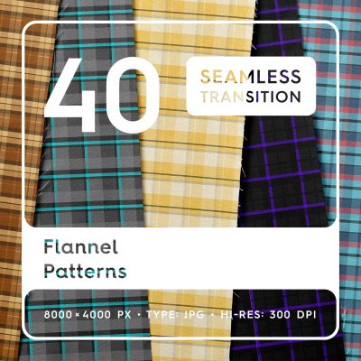 40 Flannel Patterns Square Cover